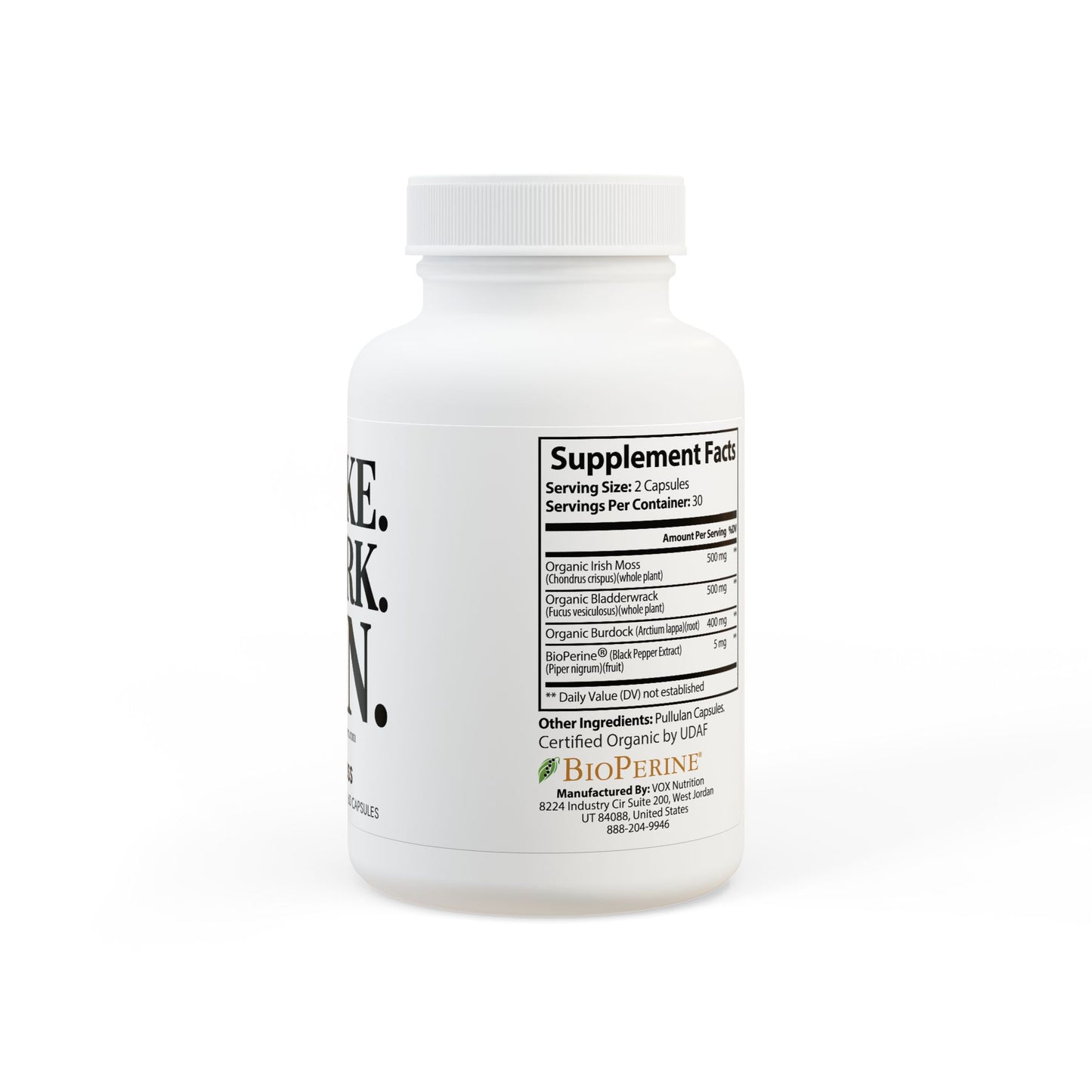 Sea Moss Capsules (60) — Wake. Work. Win. Natural Immune & Wellness Supplement