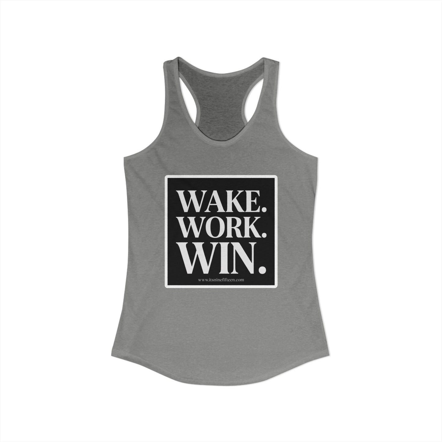 Women's Wake. Work. Win. Racerback Tank